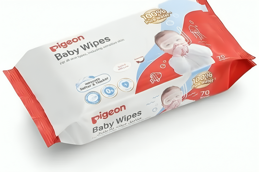 Pigeon Baby Wipes 100% Pure Water Refill (70's)