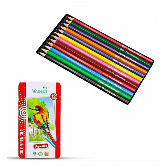 Vneeds Color Pencil Tin (12 Pcs)