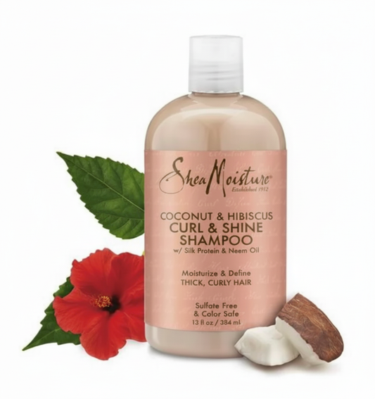 Shea Moisture Coconut & Hibiscus Shampoo (384ml)