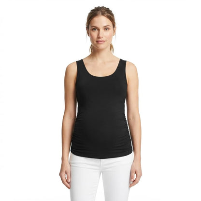 Become a Mom Tank Top (Black)