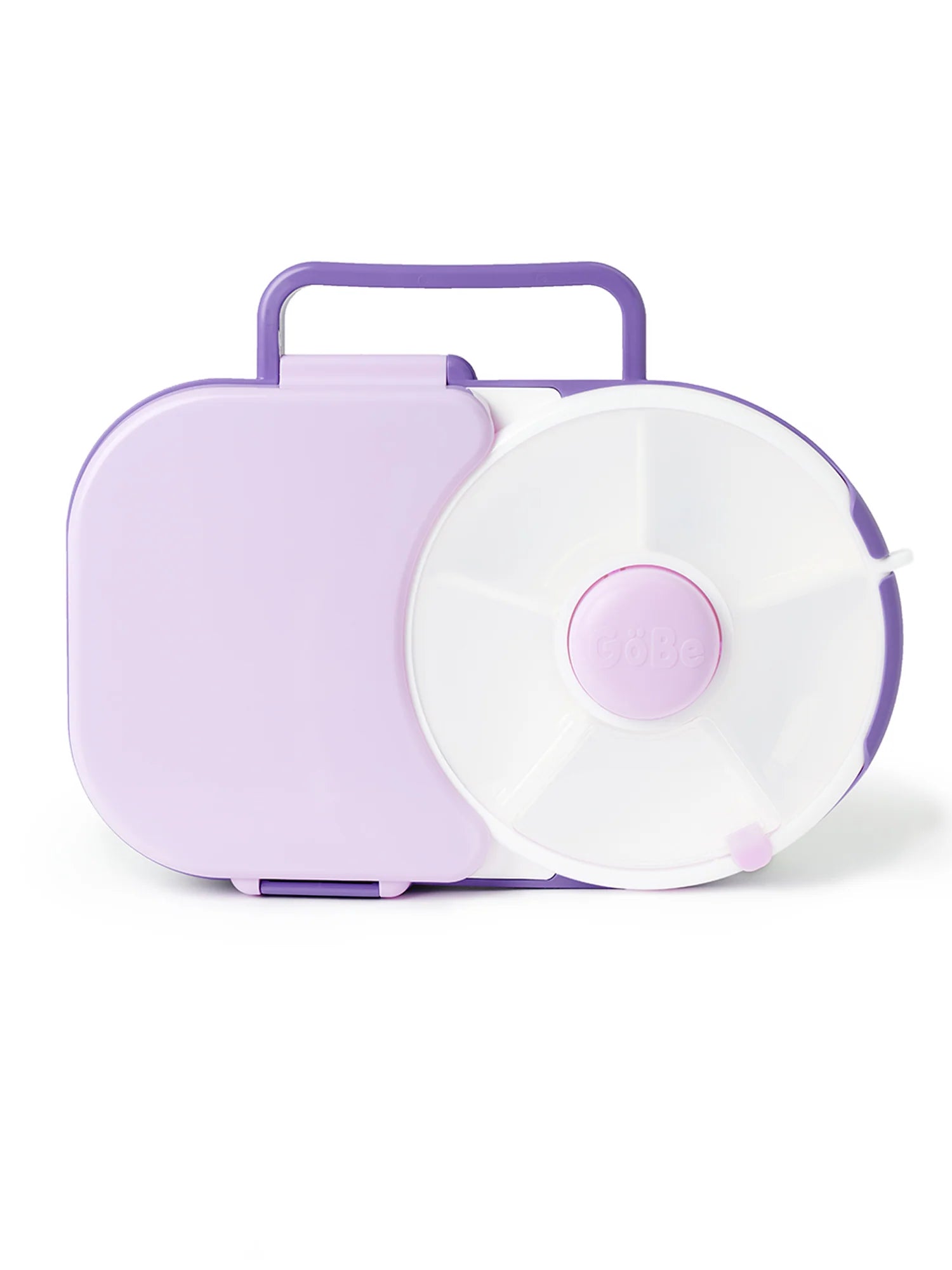 GoBe Lunchbox with detachable Snack Spinner, Grape Purple