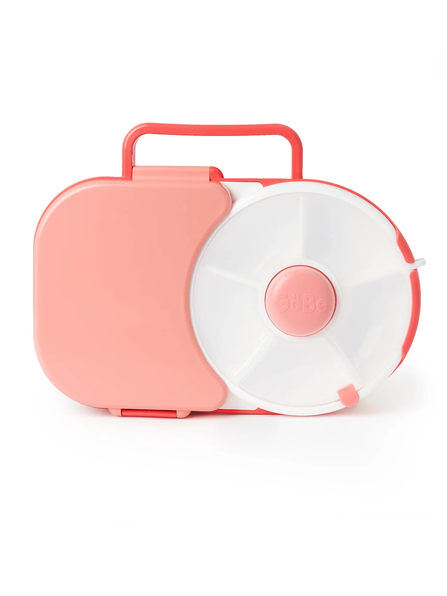 GoBe Lunchbox with detachable Snack Spinner, Watermelon Pink