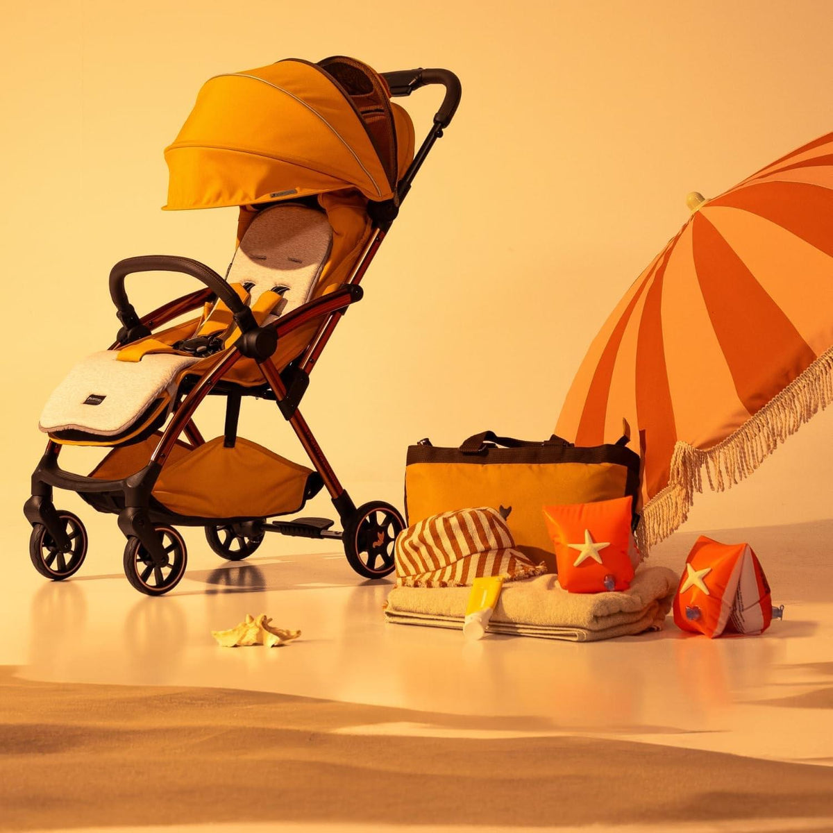 Leclerc Influencer Air Stroller – Golden Mustard