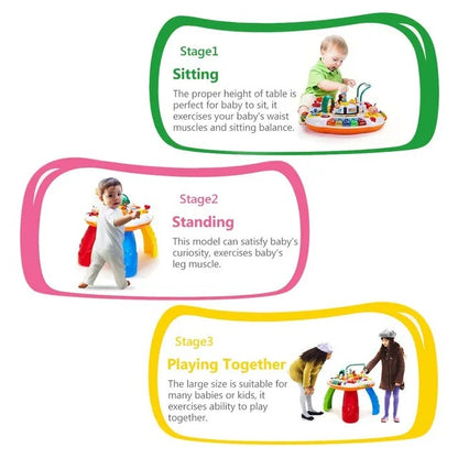 Goodway Baby Activity Learning Table With Piano Keys & Interactive Toys.