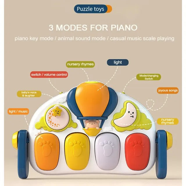 Goodway Baby Musical Play Gym Activity Mat With Piano & Lights
