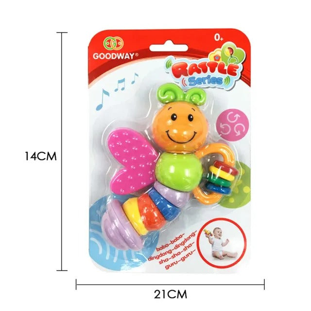 Goodway Baby Rattle Teether Toy With Twisting Body & Colorful Rings