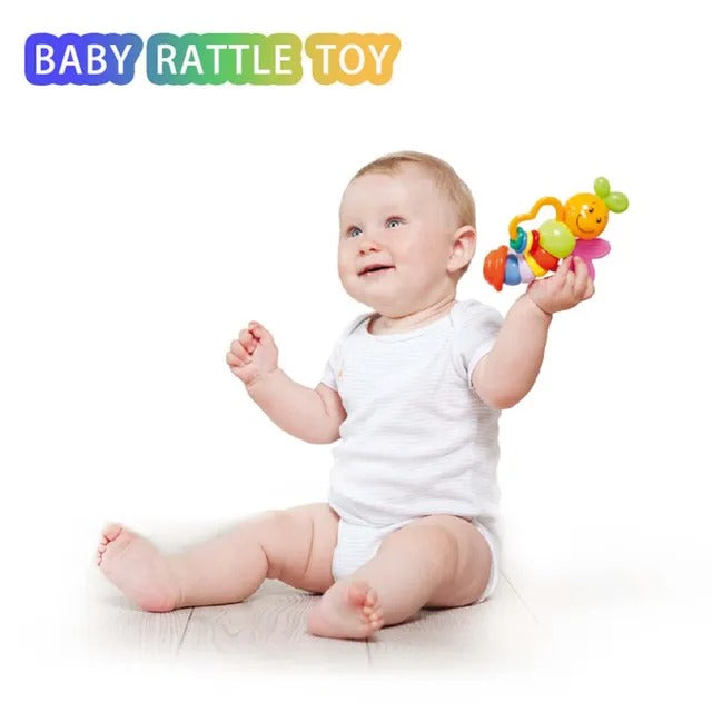 Goodway Baby Rattle Teether Toy With Twisting Body & Colorful Rings