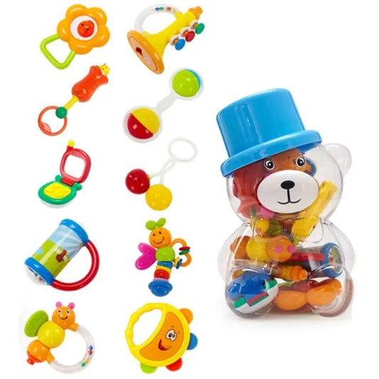 Goodway Baby Rattle Toy Gift Set With Storage Box - 10 Pc
