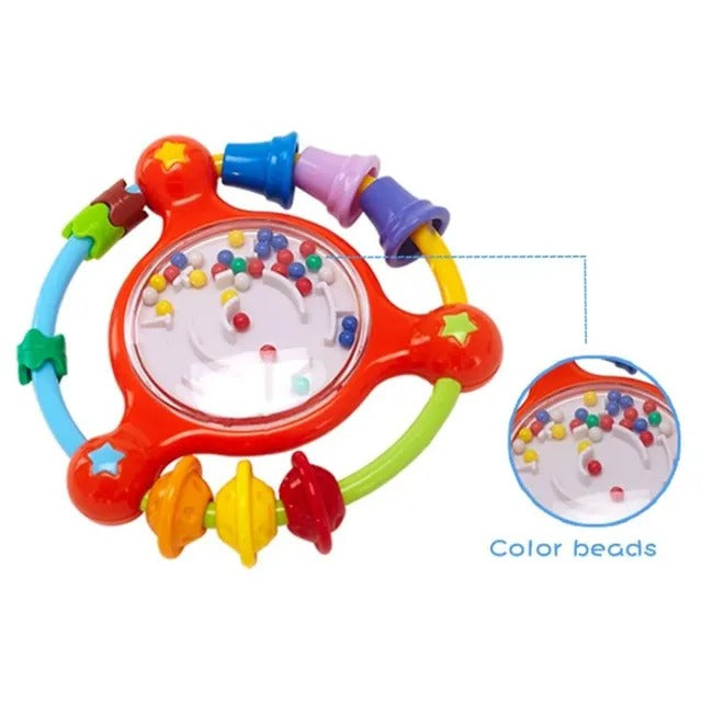 Goodway Baby Rattle Toy Colorful Beads Spinner