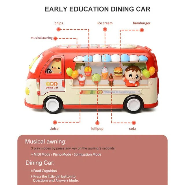 Goodway Kids Educational School Bus Toy
