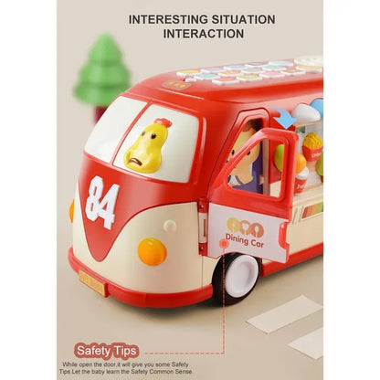 Goodway Kids Educational School Bus Toy
