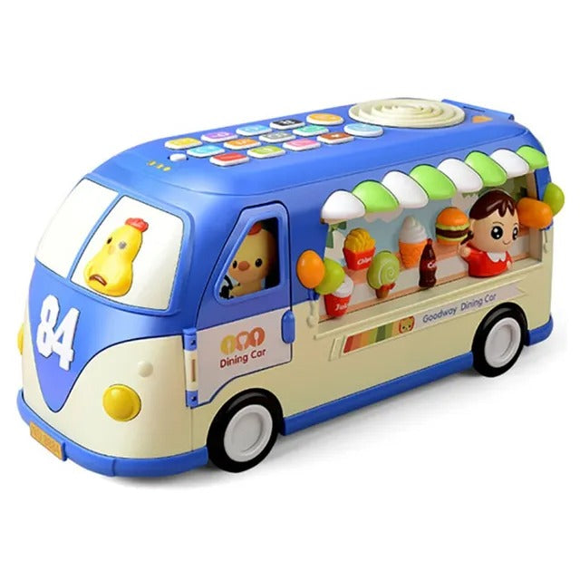 Goodway Kids Educational School Bus Toy With Music