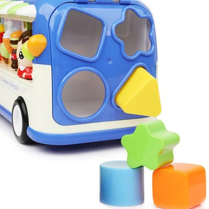 Goodway Kids Educational School Bus Toy With Music