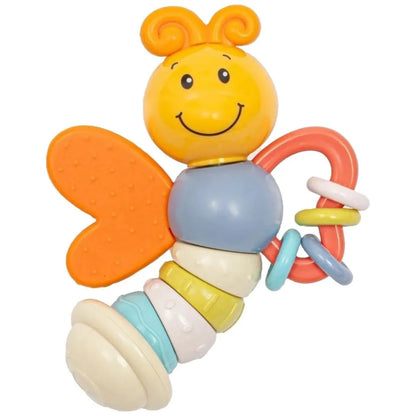 Goodway Baby Swivel Teether Rattle Shaker Toy – Colorful Sensory Teether
