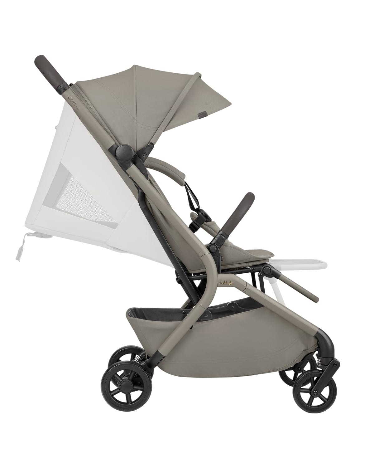 KIKKABOO Goya 2-in-1 Stroller with Carrycot - Platinum Champagne