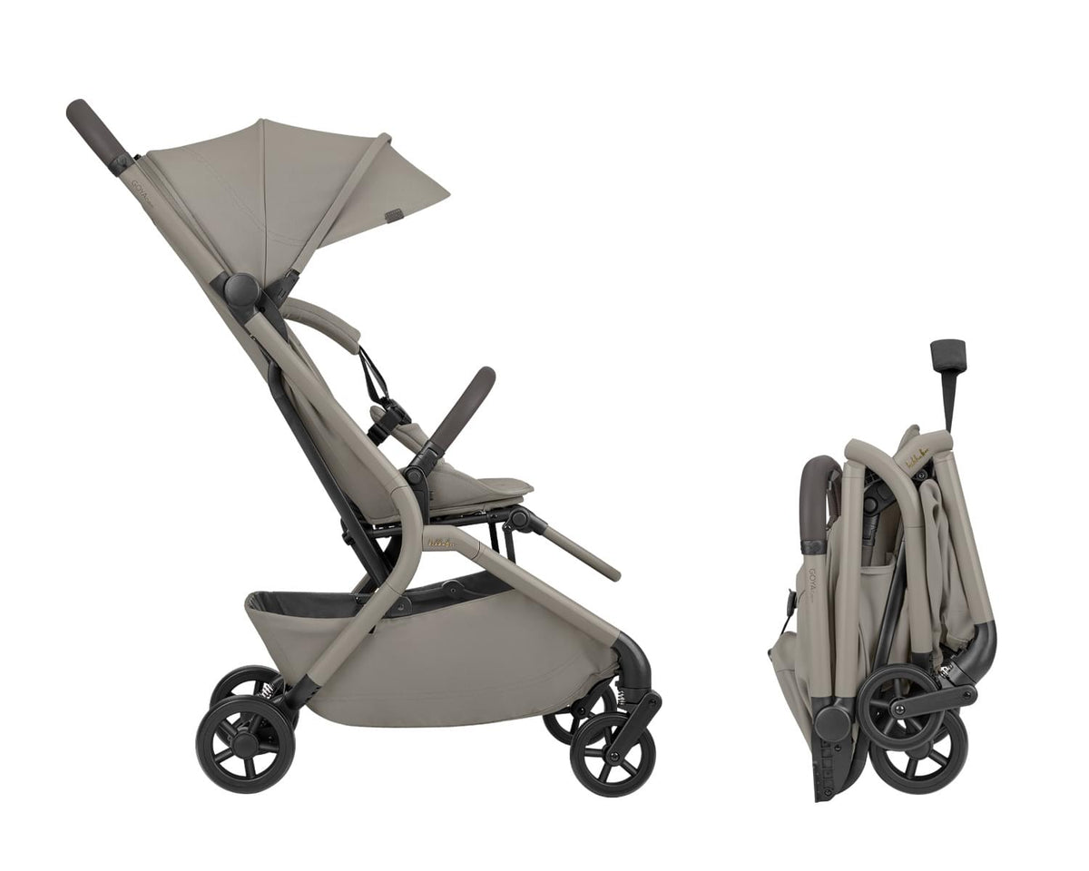 KIKKABOO Goya 2-in-1 Stroller with Carrycot - Platinum Champagne