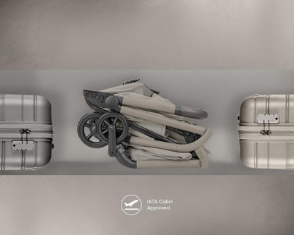 KIKKABOO Goya 2-in-1 Stroller with Carrycot - Platinum Champagne