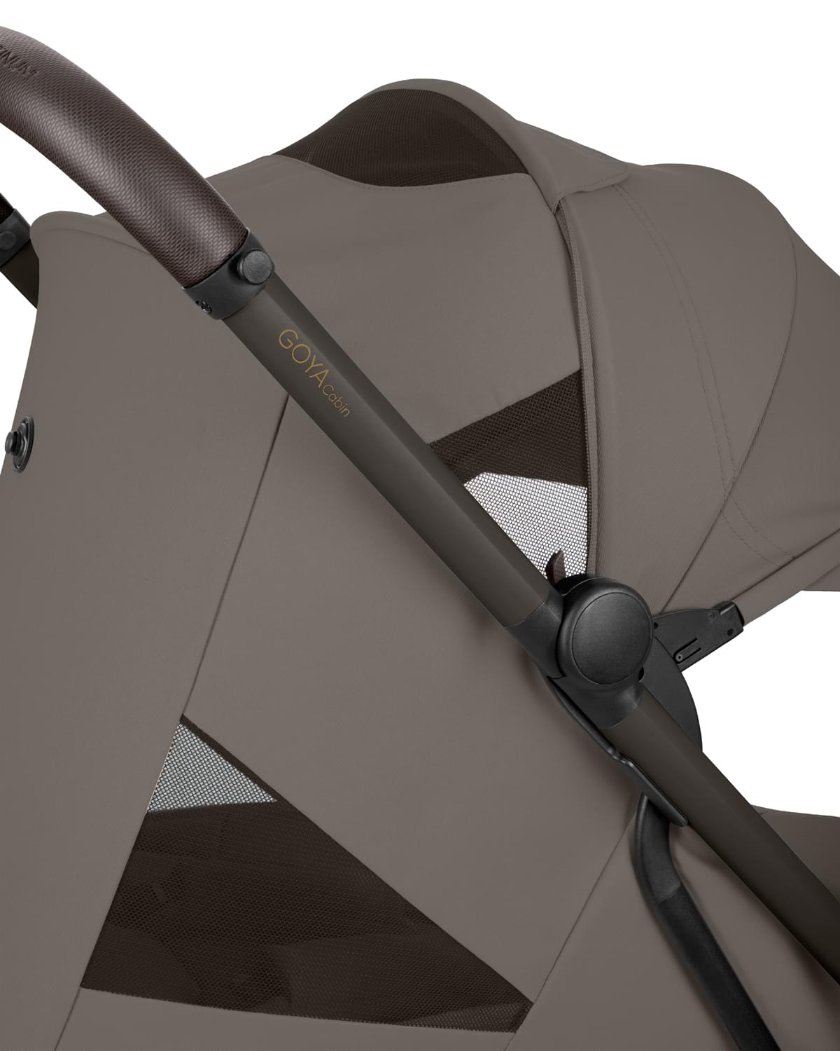 Kikkaboo - 2-in-1 Goya Stroller With Carrycot - Platinum Mocca