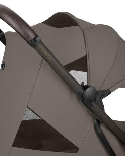 Kikkaboo - 2-in-1 Goya Stroller With Carrycot - Platinum Mocca