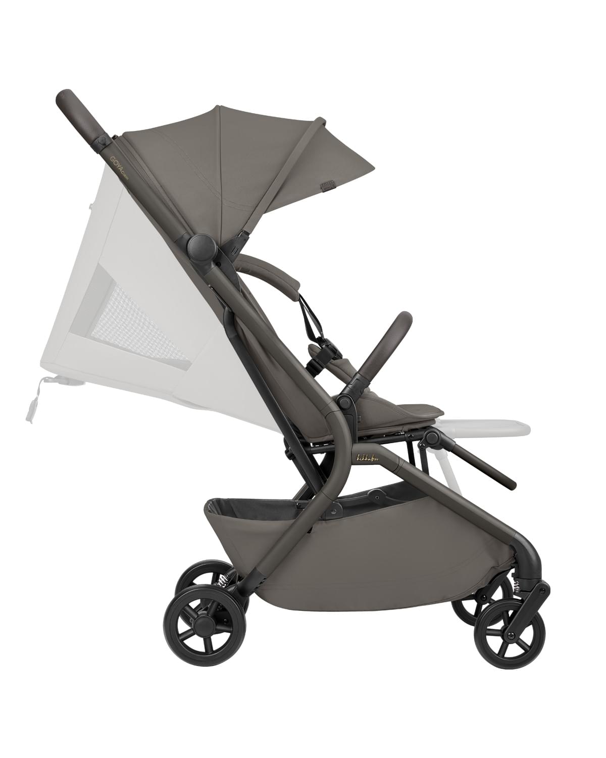 Kikkaboo - 2-in-1 Goya Stroller With Carrycot - Platinum Mocca