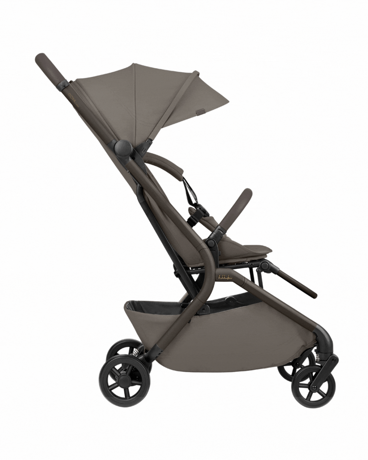 Kikkaboo - 2-in-1 Goya Stroller With Carrycot - Platinum Mocca