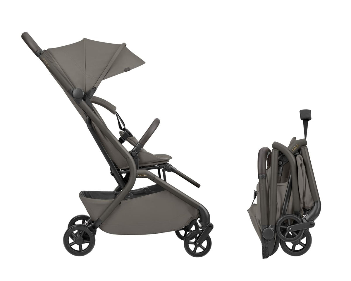 Kikkaboo - 2-in-1 Goya Stroller With Carrycot - Platinum Mocca