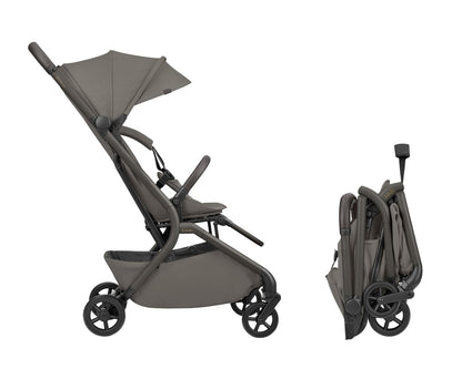 Kikkaboo - 2-in-1 Goya Stroller With Carrycot - Platinum Mocca