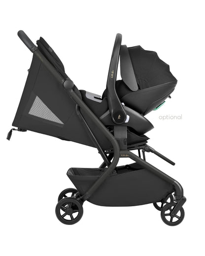 Kikkaboo - 2-in-1 Goya Stroller With Carrycot - Platinum Noir