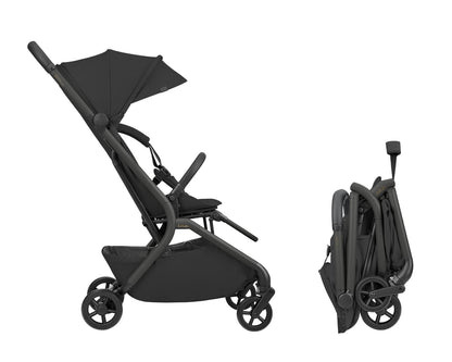 Kikkaboo - 2-in-1 Goya Stroller With Carrycot - Platinum Noir