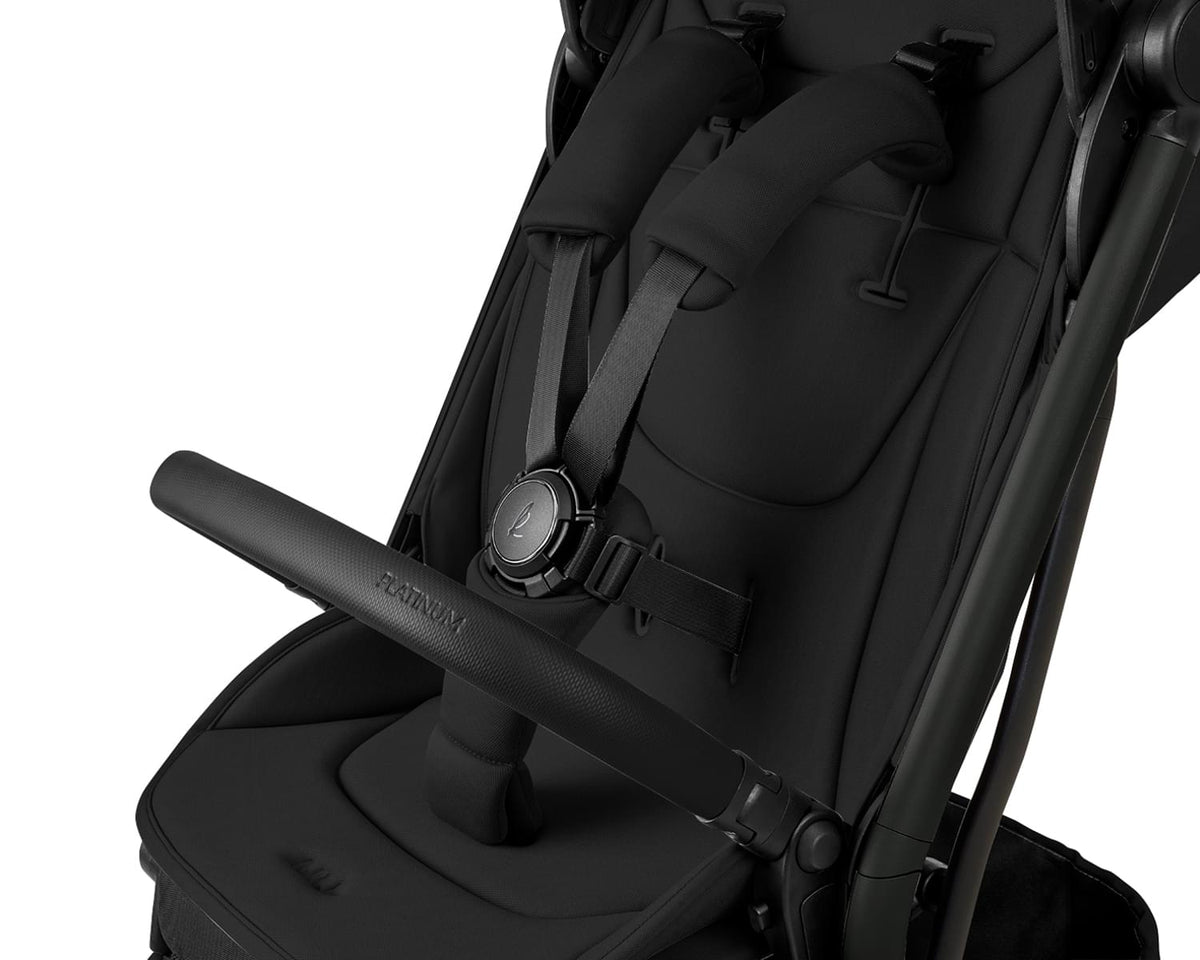 Kikkaboo - 2-in-1 Goya Stroller With Carrycot - Platinum Noir