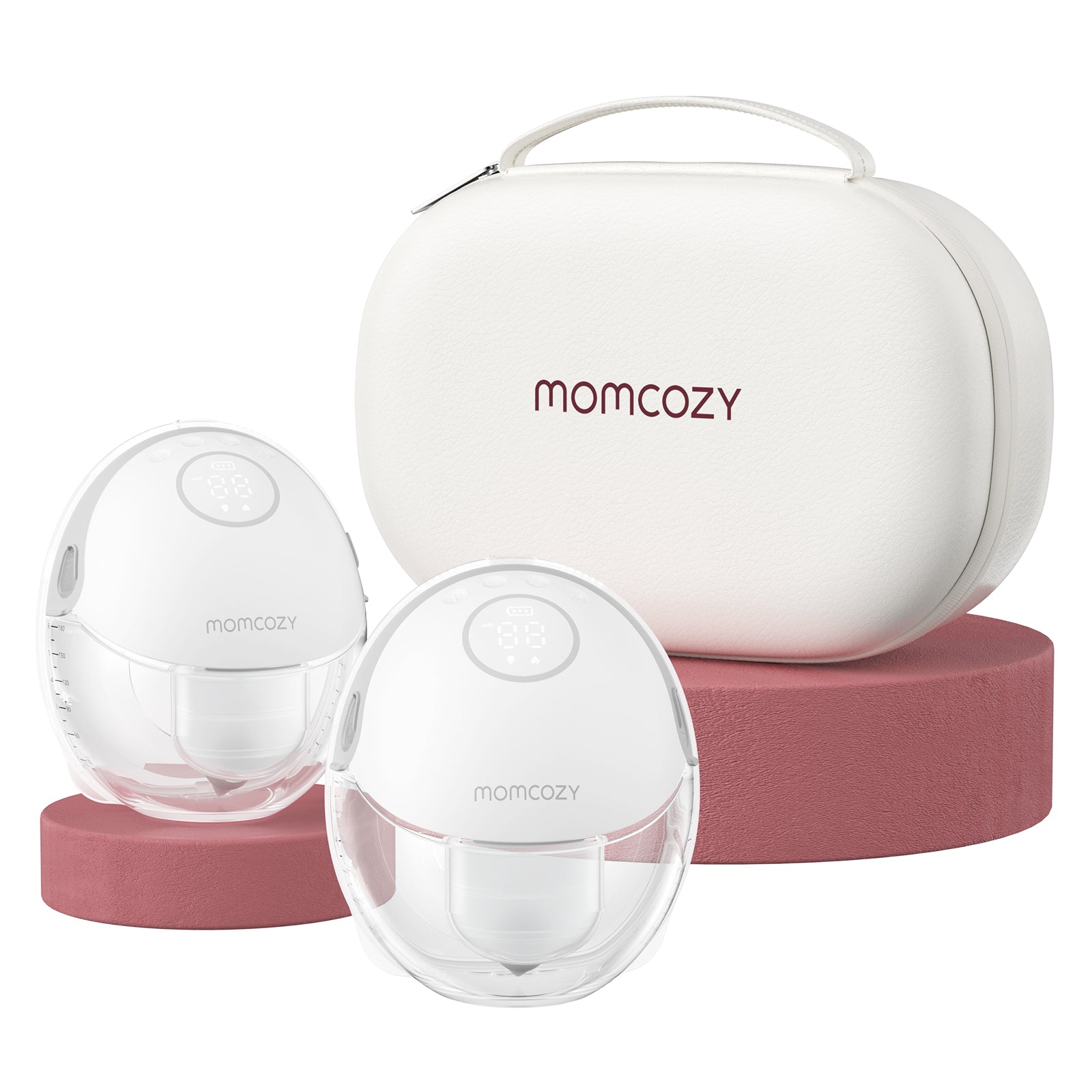 شفاط حليب كهربائي Momcozy M6 مزدوج ومحمول - رمادي