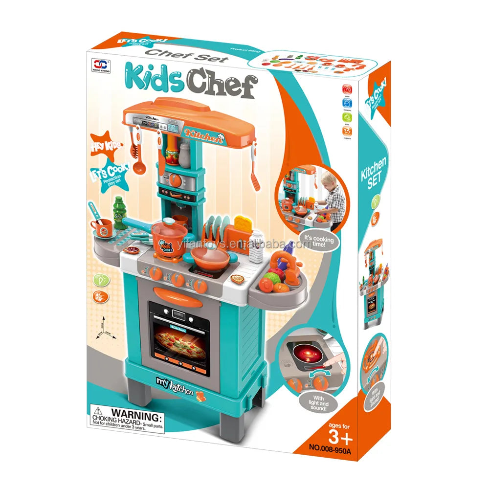 Kitchen Set with Sound and Light (Green)