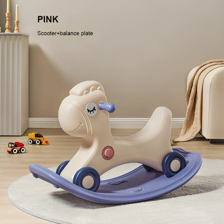 لعبة حصان هزّاز Go Sport Wheels (أزرق)