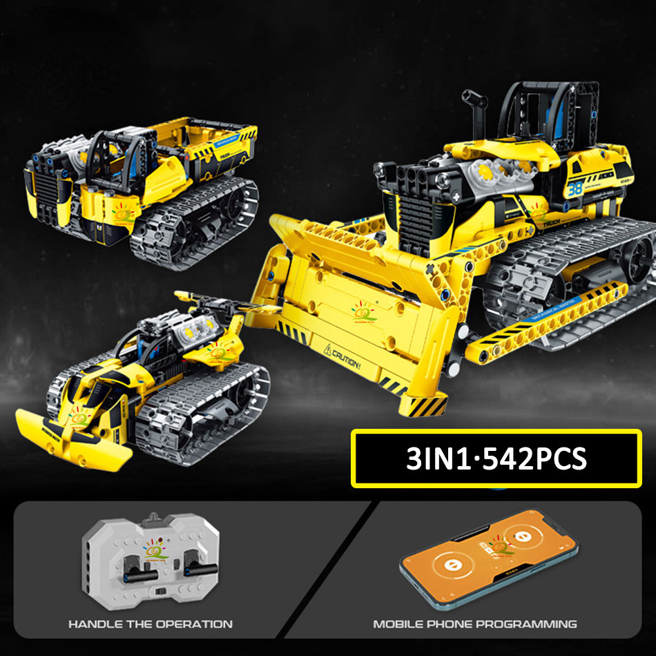 iM.Master STEM Academy Mechanical Master R/C 3-in-1 Crawler & Bulldozer – 452 Pcs