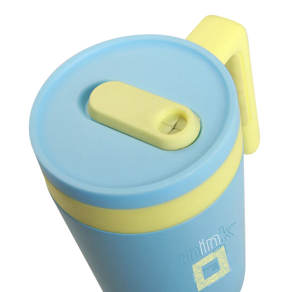 Hydrobrew Fresh Flip Straw Tumbler W/ Ceramic Inside (1200ml, Blue)