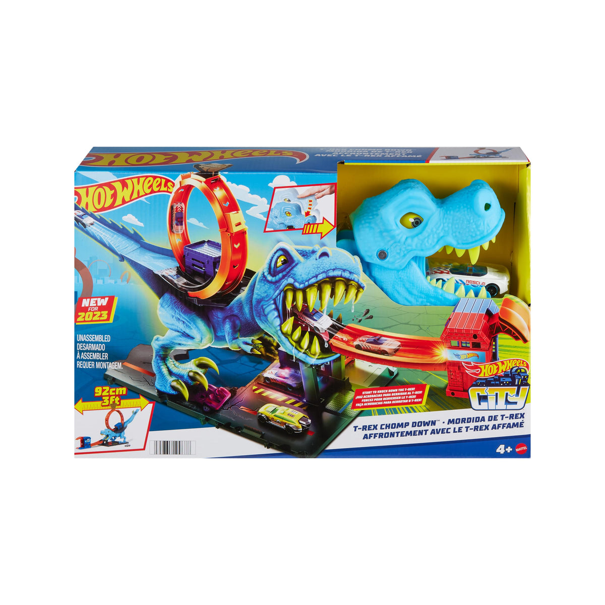 Hot Wheels City T-Rex Chomp Down Playset