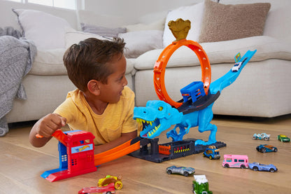Hot Wheels City T-Rex Chomp Down Playset