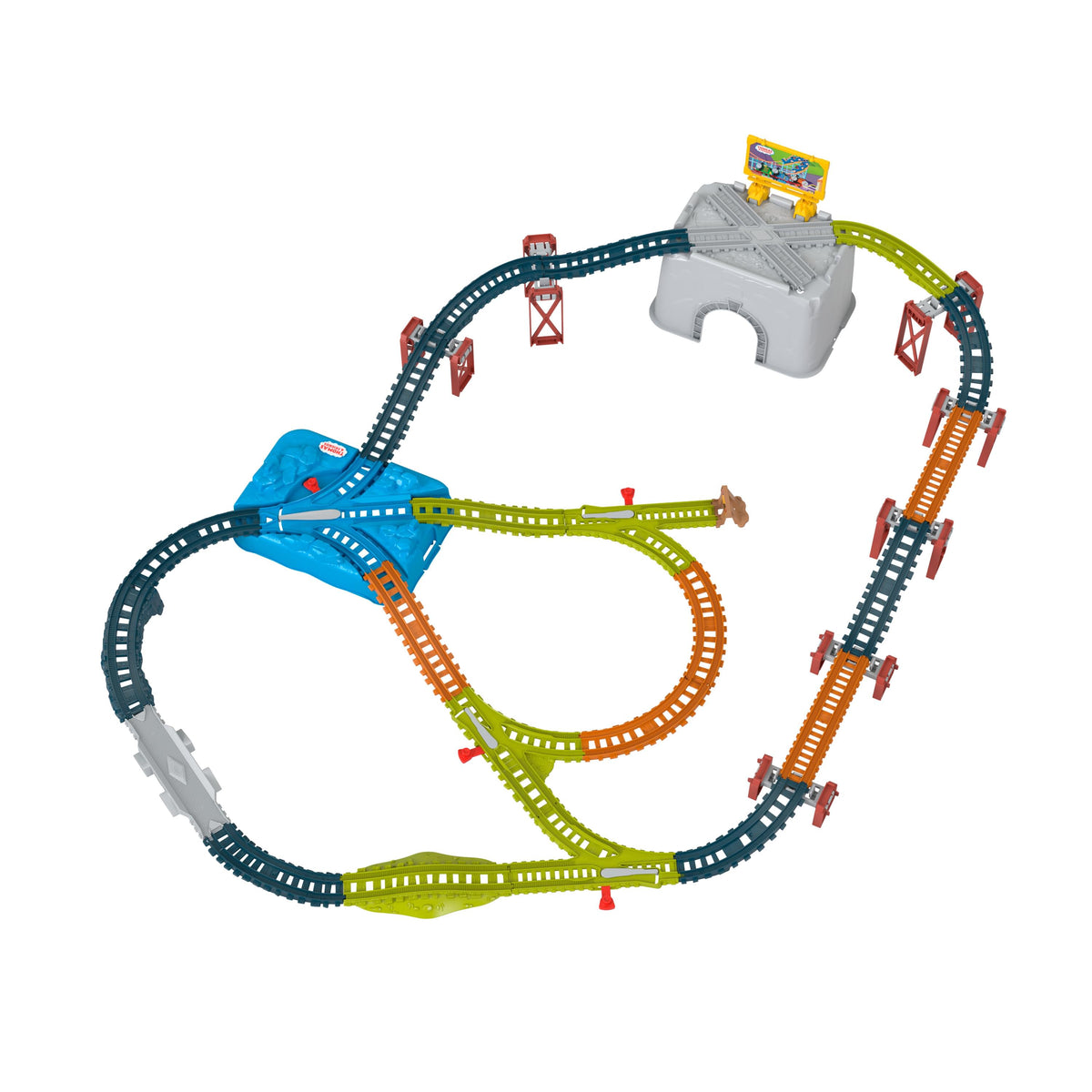 Mattel Games Thomas & Friends Connect & Build Track Bucket – 48 Pieces