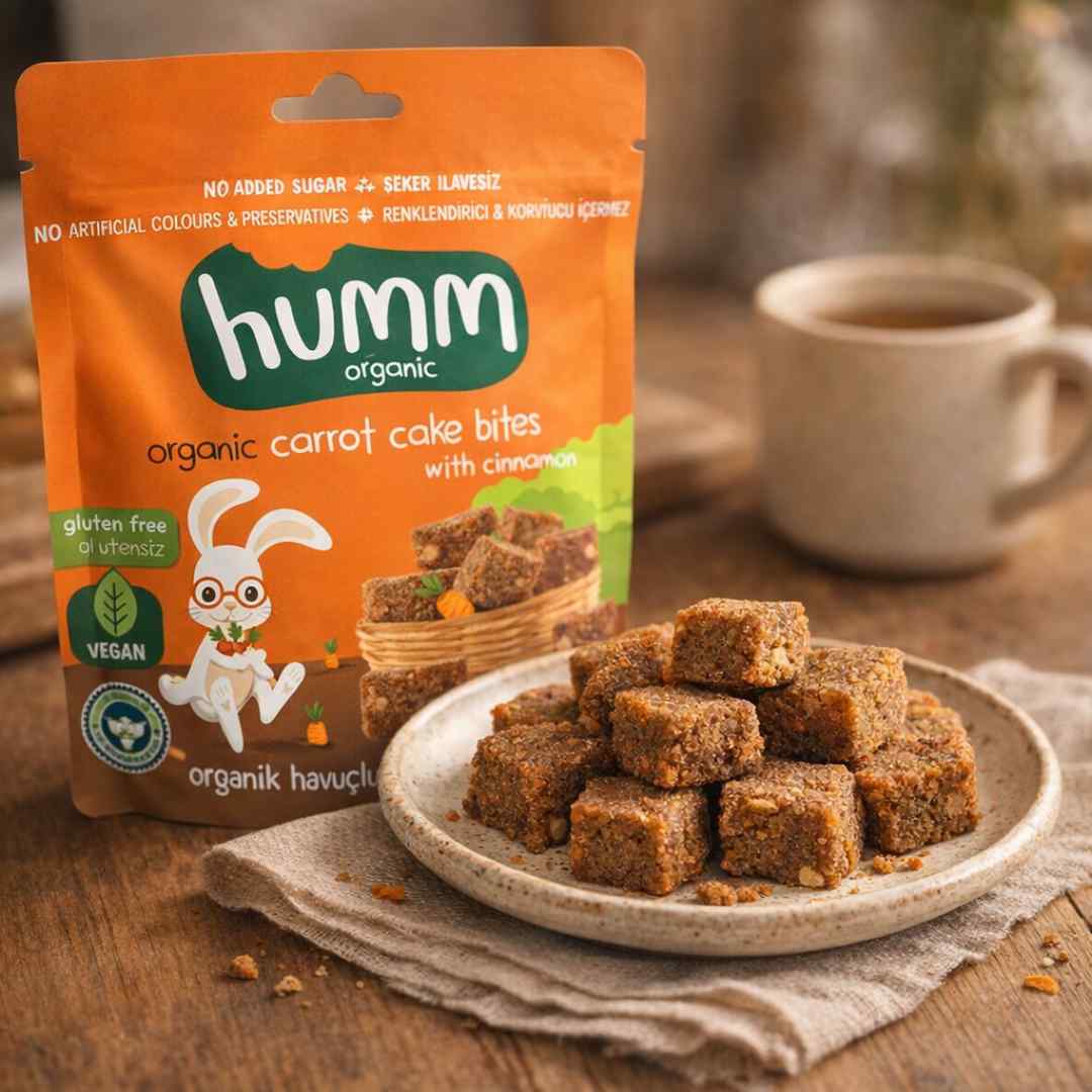 Humm Organic Gluten Free Carrot Cake Bites With Cinnamon