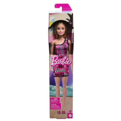 Barbie Doll with Pink Dress & Removable Shoes – Blonde