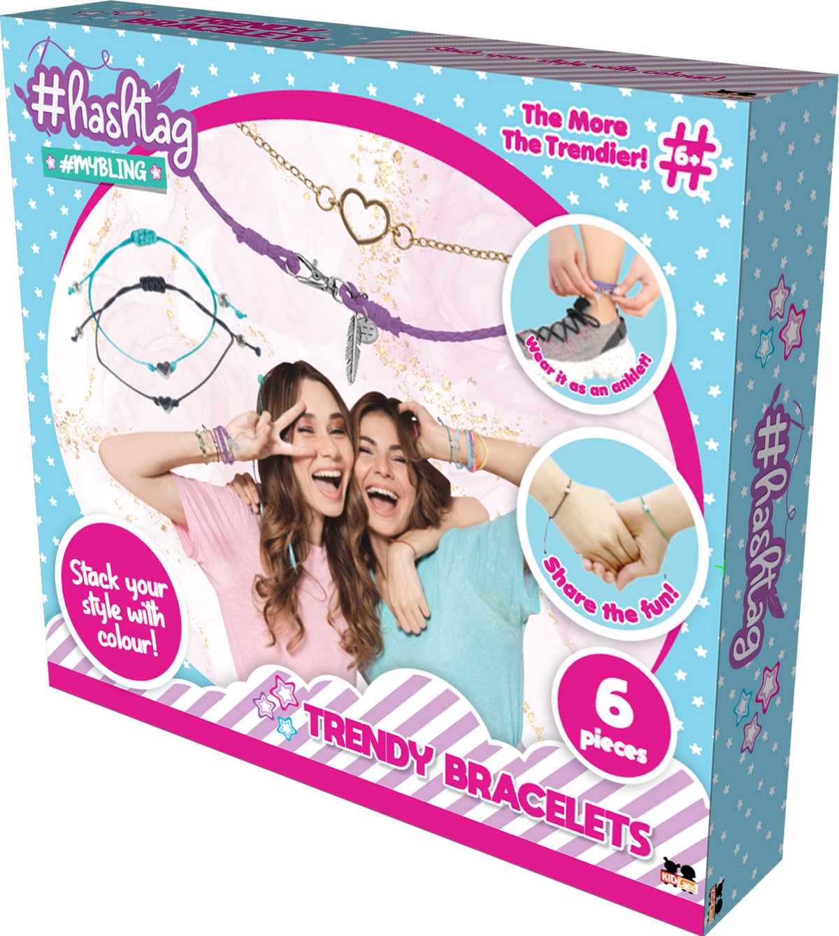 Hashtag - My Bling Trendy Bracelets - 6 Pieces