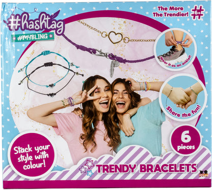 Hashtag - My Bling Trendy Bracelets - 6 Pieces