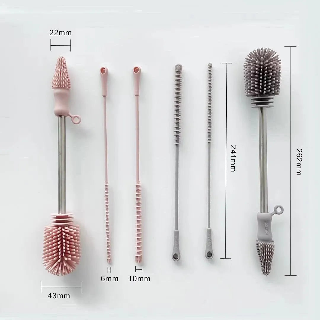 Haakaa Double-Ended Silicone Cleaning Brush Kit