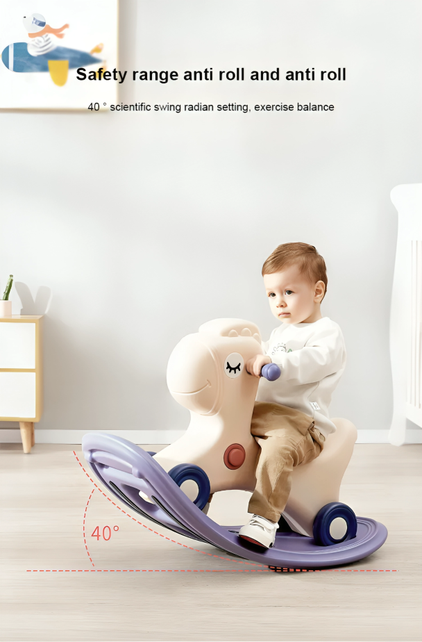 لعبة حصان هزّاز Go Sport Wheels (أزرق)