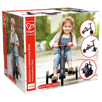 Hape - 2-in-1 Multi-Use Segway Balance Bike & Tricycle - Red