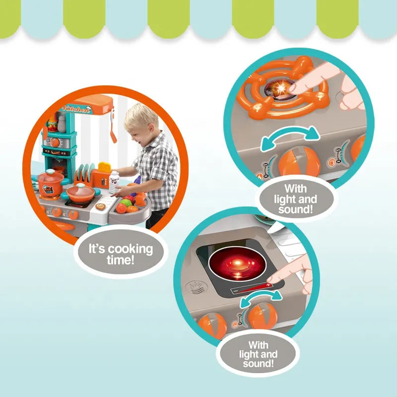 Kitchen Set with Sound and Light (Green)