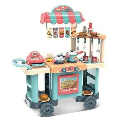 Fast Food Gourmet Food Cart Set (50 Pcs)