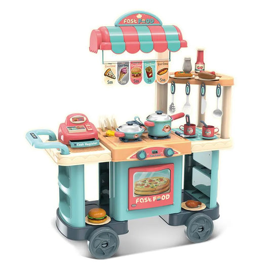 Fast Food Gourmet Food Cart Set (50 Pcs)