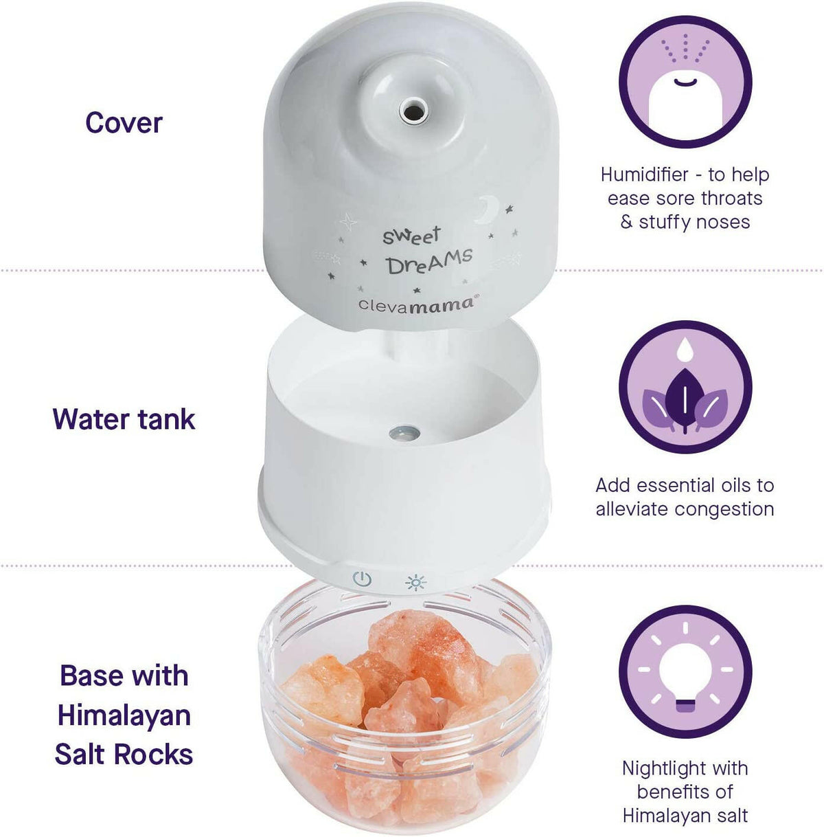 Clevamama Clevapure Salt Lamp.