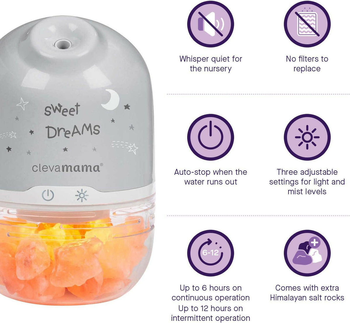 Clevamama Clevapure Salt Lamp.